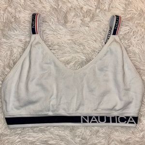 White Nautica Sports Bra